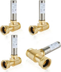 Water Hammer Arrestor,3/4 Inch Swivel FHT x 3/4 Inch MHT Stainless Steel Water Arrestor for Washing Machine Connection(4PACK, Straight Stainless Steel Arrestor)(HAMMER020-4Pack)