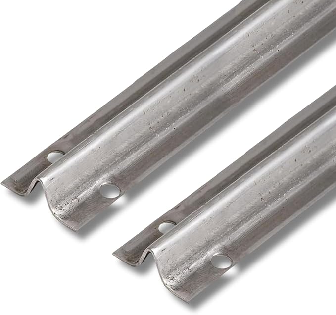 Screw on Track Cover for Sliding Patio Glass Doors | Fix Sliding Glass Door Repair Door Track Cover Replacement Hardware Repair Stainless Steel - Screws NOT Included (8 Feet, 2 Pack)