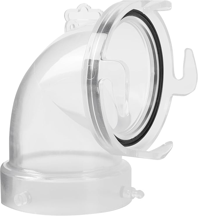 90° Clearview RV Sewer Hose Adapter with 3" Bay Lug - Durable, Leak-Proof Connection
