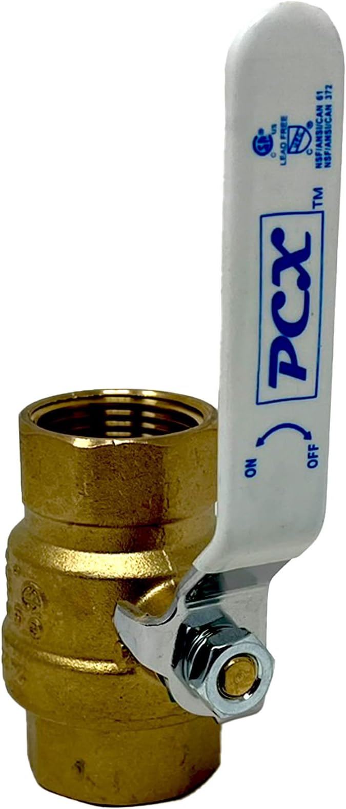 PROCURU 2-Pack 1-Inch FIP Female NPT Threaded (FxF) Heavy Duty Brass Ball Valve, Full Port, 600 WOG, Certified Safe (3BT100-2P)