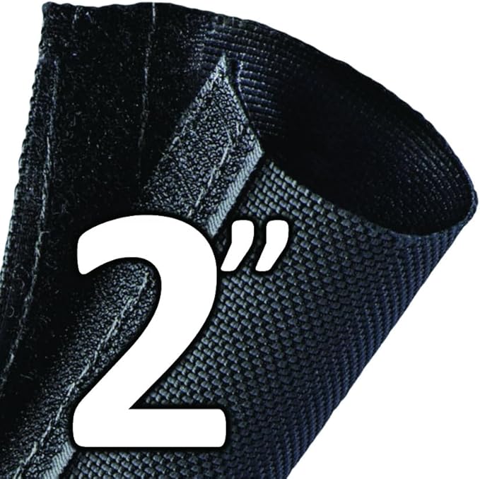Electriduct 2 Inch HVAC Protective Sleeve Wrap Around Existing Foam Insulation UV Weather Resistant Outdoor Pipe Protection Cover for Heat Pump A/C Air Conditioning Copper Line Sets - 25 Feet