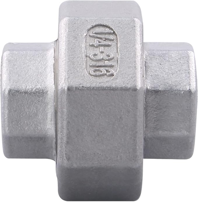 Cast Pipe Fittings Union - 1/4" NPT Female Fitting Stainless Steel 304, Class 150