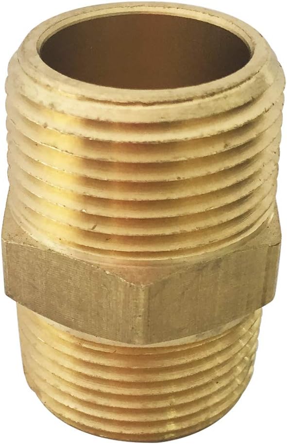 Brass Pipe Fittings, NPT Tee, Hex Head, Hex Nipple, Hex Coupling, 90 Degree Barstock Forged Elbow, Air Hose Fittings, 1/8" 1/4" 3/8" NPT Brass Fittings Kit, for Up to 1200PSI