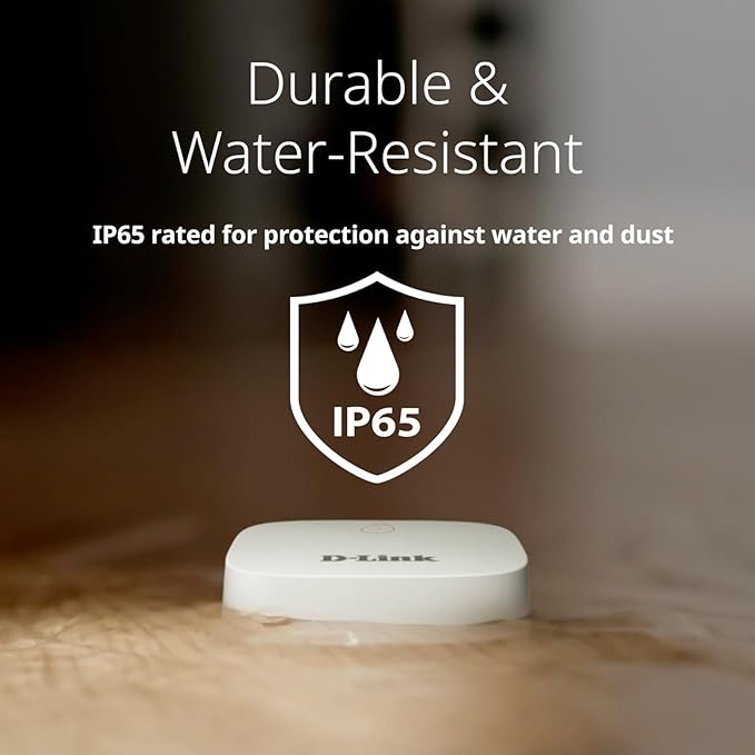 D-Link Add-on Remote Battery-Powered Water Leak Sensing Pod, Long-Range, Compatible Only with SW-A11KT, Single and Multi-Pack (SW-A2)