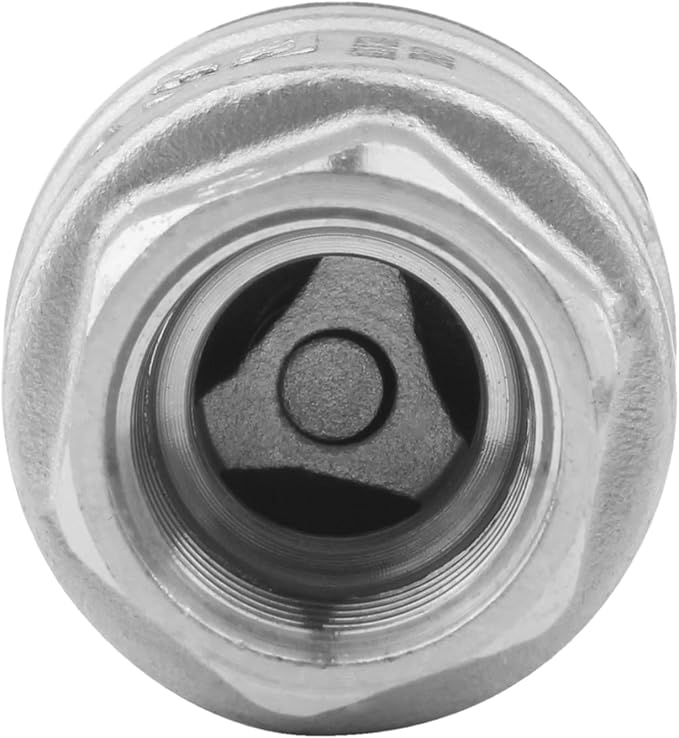 1/2 Inch Vertical Check Valve SUS304 Spring Loaded Check Valve in-line Low Cracking Pressure CF8M WOG 1000
