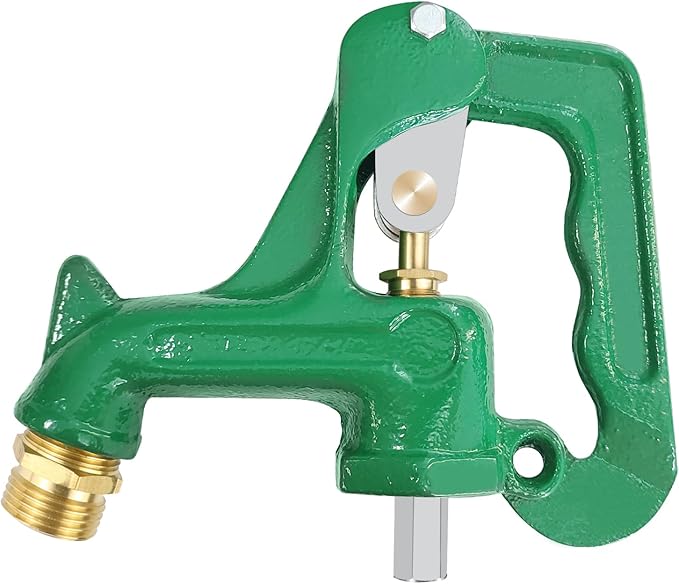 Frost Proof Yard Hydrant Head Assembly,Adapt to 3/8"-16 UNC Male Nut Rod with 1" NPT Male Thread Pipe,Frost Free Outdoor Faucet Freeze Proof Hydrant Head for Yard Farm Irrigation,Connect 3/4" Hose