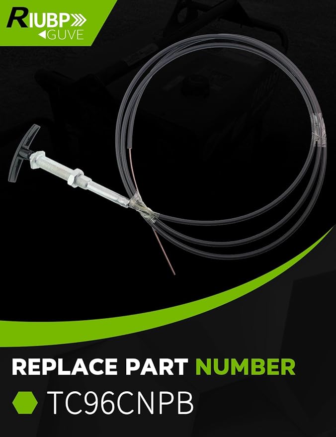 TC96CNPB 96'' Handle Valve Cable Fit for Valterra Waste Valves, LeSalle Bristols Dump Valves, Water Drainage Systems, Black/Gray Water Tanks and Holding Tanks