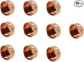 Copper Pipe Cap,TTZEZE Copper End Cap,Certified Safe Pressure Copper Cap Plug,Solid Sweat Solder Connection,Pure Copper Plumbing Cap for Plumbing HVAC Air Conditioner 28.6mm/1.12''10PCS