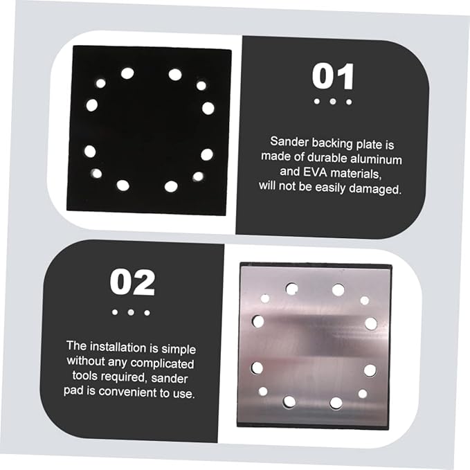 UPKOCH Replacement Backing Plate 12 Hole Sanding Pad Electric Sanding Board Accessory Fit Machines