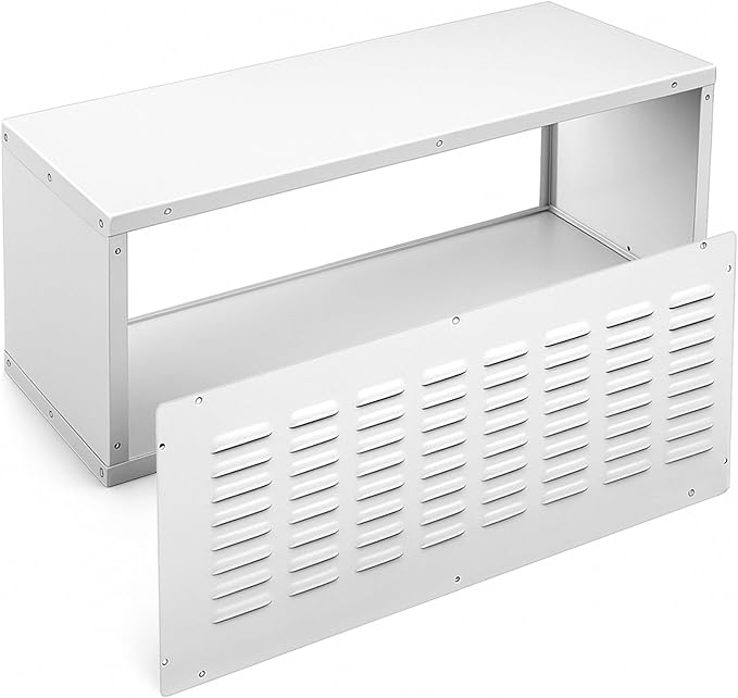 Geelin Wall Sleeve 42" x 16" with Exterior Ventilation Grille Includes Condensate Drain Kit, Insulated Metal Sleeve Packaged Terminal Air Conditioner Compatible with PTAC and PTHP
