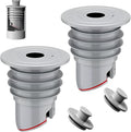 Washing Machine Drain Hose Seal, Anti-Odor Floor Drain Plug Sewer Pipe Seal Ring Sealing Cover, Washing Machine Sealing Plug (2, M: 45-50MM)