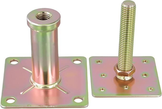 8 Pack Adjustable 4-1/3 to 7 Inch House Floor Jacks, Mini Screw Floor Support Poles Set for RV, Deck, House Leveli