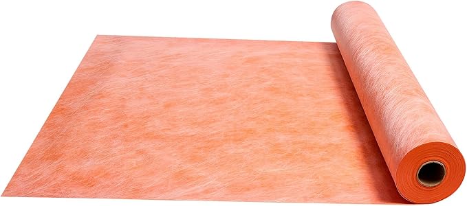VEVOR Waterproof Membrane for Shower, 4 x 128 ft 504 sq.ft Waterproofing Tile Membrane, 20 mil Thickness Polyethylene Fabric Roll, Easy to Cut for Bathroom, Kitchen, Sauna, Walls, Underlayment
