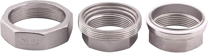 Cast Pipe Fittings Union - 1 1/2" NPT Female Fitting Stainless Steel 304, Class 150