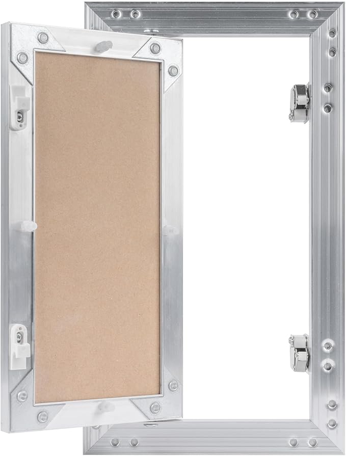 6" x 12" Drywall Access Panel – Waterproof Aluminum Frame Gypsum Hatch – Wall & Ceiling Inspection Door – Easy Install Removable Cover for Plumbing, Electrical, Utility & Ventilation Access