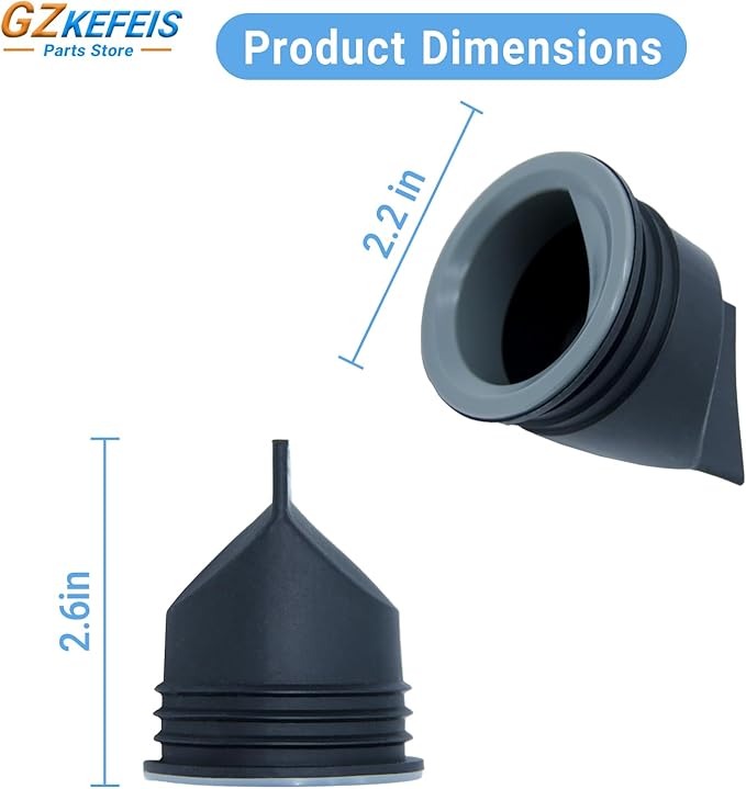 43745 Shower and Floor Drain Seal 2 Inches Compatible with Oatey D-Type General Purpose Floor Drain Easy Installation Anti-Clogging Backflow Preventer with Rubber TPE Material