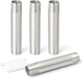 TAISHER 4PCS Stainless Steel Pipe Fittings, 3/4" NPT x 3/4" NPT Male Threaded, 4" Length Nipple Cast Pipe