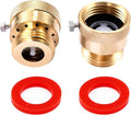 2 Pack Brass 3/4" Inch GHT Hose Bibb Connector Backflow Preventer Vacuum Breaker