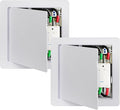 Donext Access Plumbing Panel for Drywall Ceiling, 8x8 in 2 PC Plastic Access Door, Wall Hole Cover Plate for Plumbing & Electrical & Wiring, White