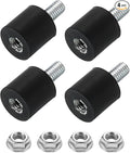 uxcell M3 Rubber Mounts, 4Pcs 8x8mm(DxH) Rubber Cylindrical Anti Vibration Isolator Shock Absorber with Lock Nut for Car Bobbin Generator Air Compressors