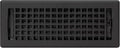 Decor Grates LTH412-BLK Lattice Floor Register, 4x12 Inches, Black