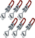 Toggle Latch Clamp 4002 Style,550Lbs Holding Capacity,Toggle Latches,Adjustable Heavy Duty Medium Latch for Smoker lid,ToolBox Cases and More (R4002-6PCS)
