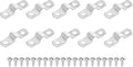uxcell 10Pcs 8mm(5/16") Two Hole Rigid Pipe Strap, 304 Stainless Steel Conduit Clamp Thicken U Bracket Heavy Duty Pipe Clamp with Self-Tapping Screws for Fixing Tube Cable, Silver