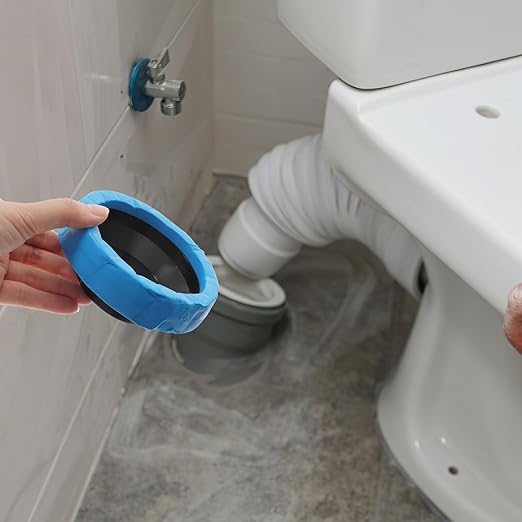 2pcs Toilet Wax Ring Replacement Seal Gasket Kit with Premium Rubber and Toilet Flange Accessory for Home and Office Anti-Aging Bowl Seal