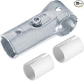 20 Sets T Pipe Connector Tee Clamp Fittings, Fits 1/2" EMT Conduit with PE Adapter Shims
