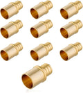 (Pack of 10) EFIELD Barb Crimp Pex 1/2" x 1/2" Male Sweat Copper Adapter (Inside Copper Tube) Brass Fitting,(PEX1807116)