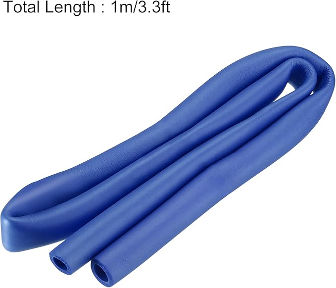 uxcell Foam Tubing for Handle Grip Support, Pipe Insulation, 14mm(9/16") ID 22mm OD 1m Length Blue