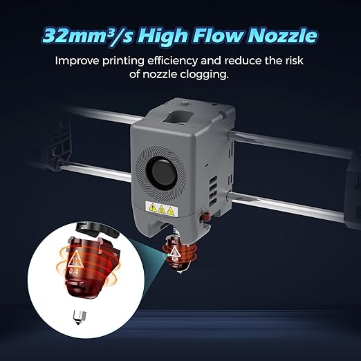 FLASHFORGE Adventurer 5M Pro Nozzle, 0.8mm Hardened, 280℃ High Flow 32mm³/s for Stable High-Speed Printing, Compatible with Adventurer 5M Hotend, Perfect for High-Strength Filaments