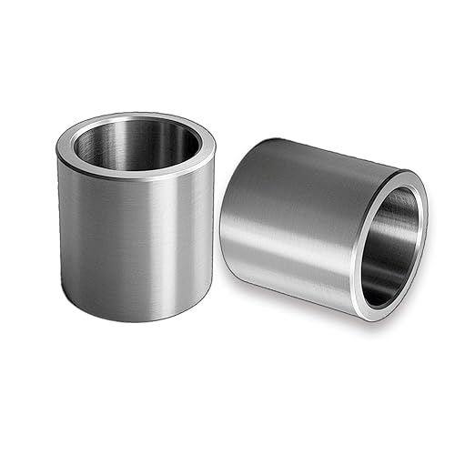 Stainless Steel Reducer Bushing, Screw Standoff Metal Spacer 5/8" to 1/2" Steel Reducer Standoff Bushing Adapters for 1/2" Screws Bolts and Rods, Round Metal Stainless Steel Spacer Set of 10
