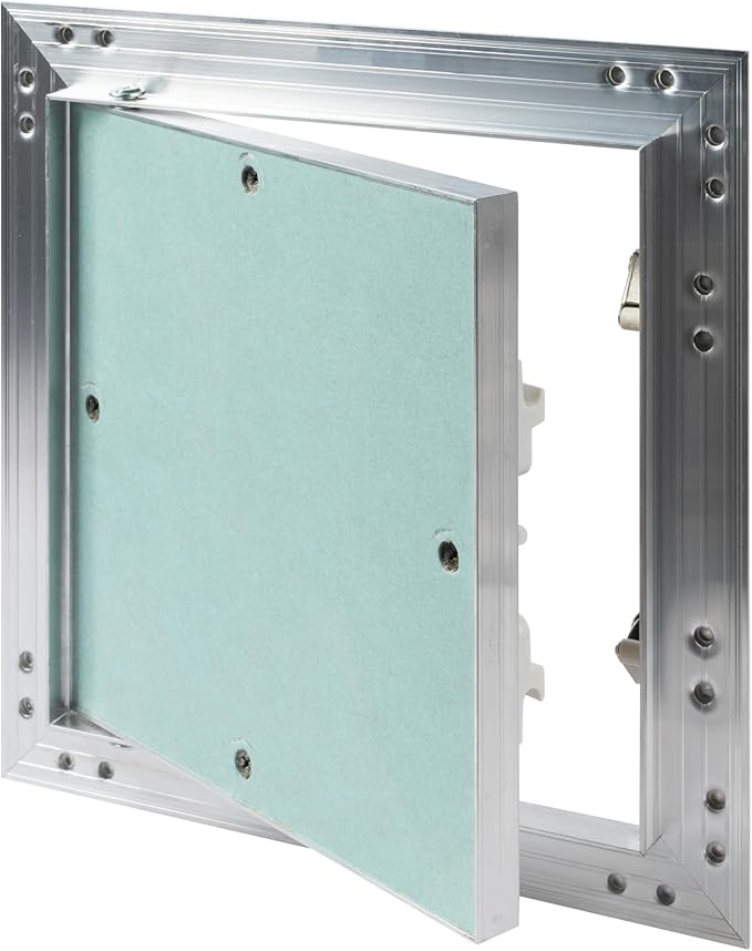 8" x 8" Inch Aluminum Drywall Access Panel - Service Shaft Door - Plumbing, Electricity, Heating, Alarm Wall Inspection hatch for Drywall - Bathroom Service Access Hole Cover