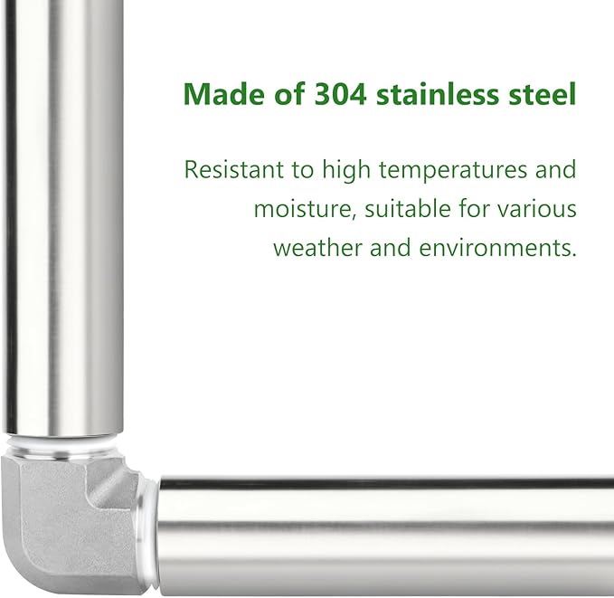 TAISHER 2PCS Stainless Steel Pipe Fittings, 1" NPT Female x 1" NPT Female Threaded, 8" Length Thickened Nipple Cast Pipe