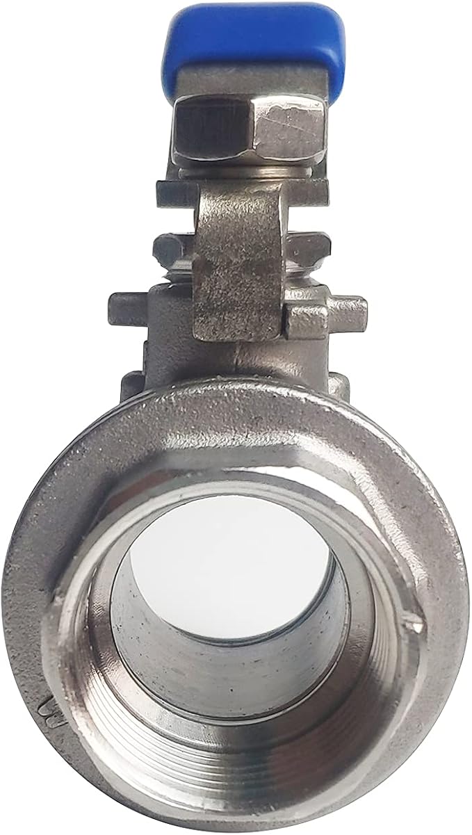 2PCS 3/4" Full Port Ball Valves 316 Stainless Steel NPT Female Thread Ball Valve for Water, Oil, and Gas WOG1000