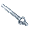 Party Animals 1/2 x 4-3/4 Inch Wedge Anchor, 10 PCs Zinc-Plated Industrial Anchor Bolts for Cement, Concrete