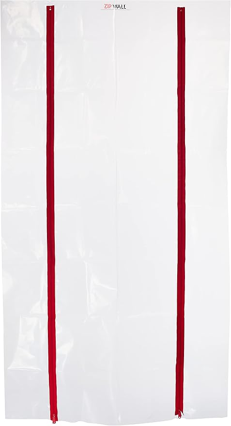 ZIPWALL ZipDoor ZDS Standard Dust Barrier Zipper Door Kit, 1 Pack, Red