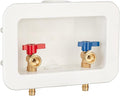 [1 Piece] Lingmfg Washing Machine Outlet Box PEX-A Expansion with 2 inch Central Drain, 1/2 inch PEX-A Expansion, Connect 3/4 inch Washing Machine Hoses LING -WMOB-WO-WHA-3