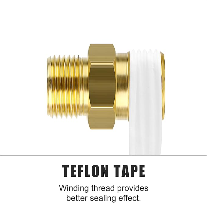 GASHER 10PCS Brass Compression Tube Pipe Fitting Connector, 8mmx10mm Tube OD Connector