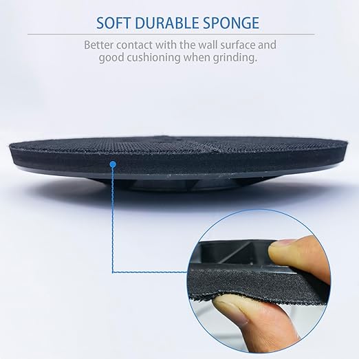 9 Inch Drywall Sanding Pad for Drywall Sander, 8 Holes for Dust Pickup, Replacement Backing Pad Used with Hook and Loop Grinding Polishing Sanding Disc