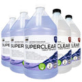 Superclear Table Top Epoxy Resin, 10 Gallon Mega Pack Epoxy Kit - Certified Food Grade 1:1 Protective Epoxy Resin for River Tables, Live Edge Tables, Bar Tops, Countertops - DIY Friendly
