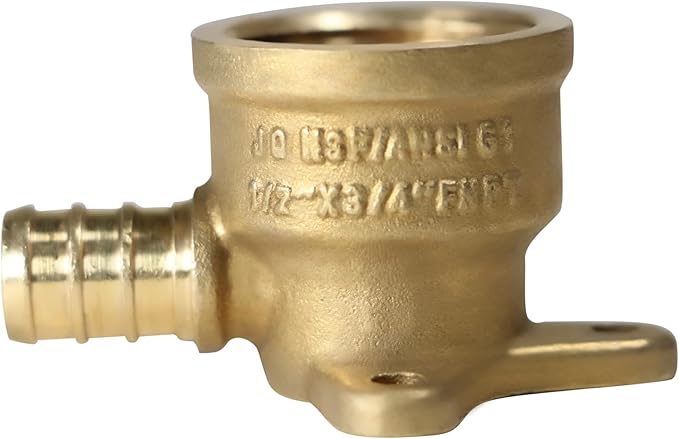 XFITTING 1/2 Inch Pex x 3/4 Inch Female NPT Drop Ear Elbow, 2 Pieces