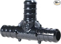 50 Pieces XFITTING 1/2" X 1/2" X 1/2" Pex Tee Poly Alloy Tee, Plastic Tee - Crimp Pex B 50 Packs