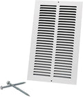 8"W x 14"H [Duct Opening Size] Steel Return Air Grille, Air Return Vent Cover for Ceiling and Sidewall - HVAC Air Vent Covers - [Outer Dimensions: 9.75"W x 15.75"H]