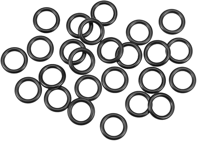 uxcell Nitrile Rubber O-Rings 15mm OD 10mm ID 2.5mm Width, Metric Nitrile Rubber Sealing Gasket for Automotive Machine Plumbing, Pack of 25