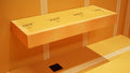 Floating Shower Bench Kit with Orange Waterproof Board - Original Shower Bench Bracket, Bath Bench Seat Bathroom Décor, Bathroom Accessories (12X84)