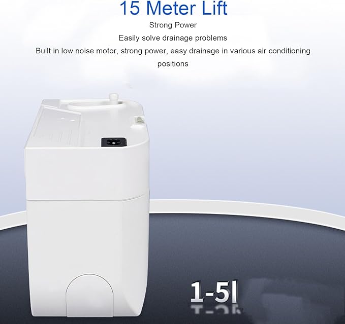 Fafeicy Condensate Pump, Automatic Drain Removal with High Efficiency Motor 24L / H 15m Lift, Quiet Operation 19dB, for Air Conditioner HVAC Dehumidifier Furnace