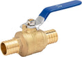 SUNGATOR 1 Pack Pex Valves 1 inch, Pex Ball Valve Brass Full Port Quarter Turn Shut Off Valve, ASTM F1807