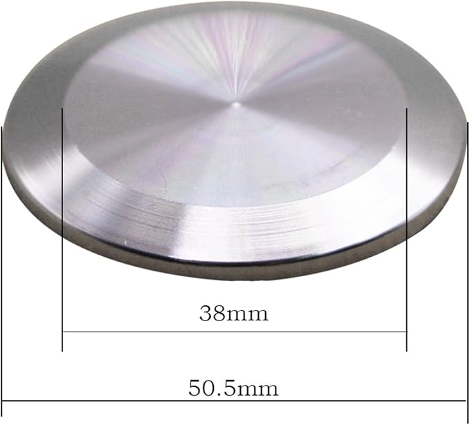 DERNORD Sanitary End Cap fits Tri-Clamp Ferrule Flange Stainless Steel 304 Fitting Clamp (1.5" (38mm) Tube OD)